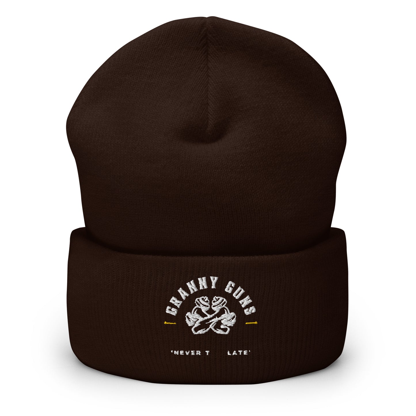 Never Too Late Unisex Cuffed Beanie