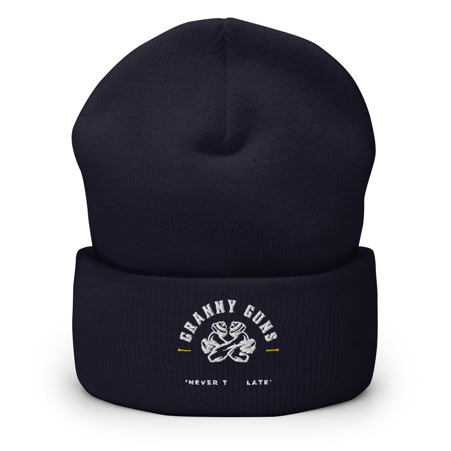 Never Too Late Unisex Cuffed Beanie