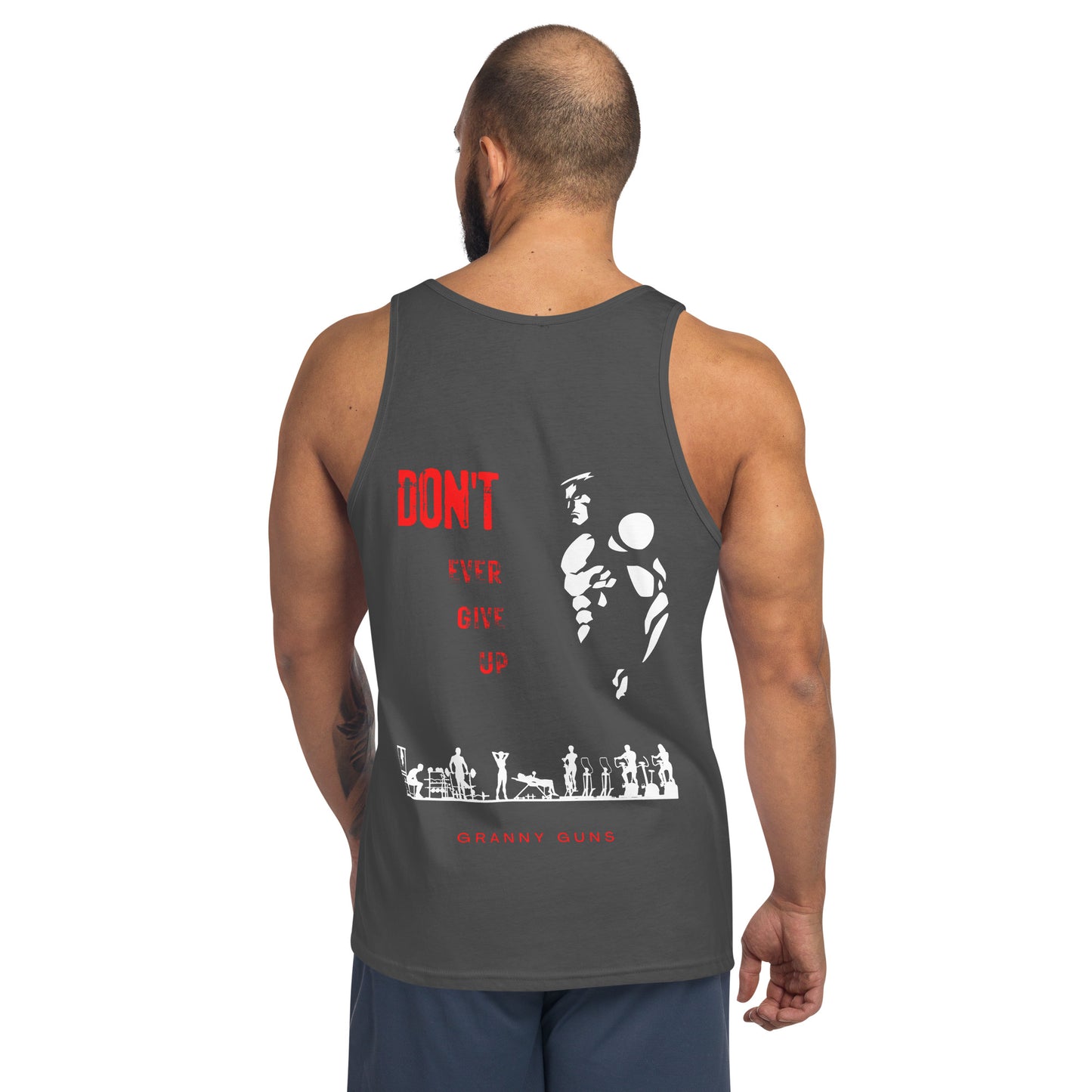 Never Give Up Unisex Tank Top