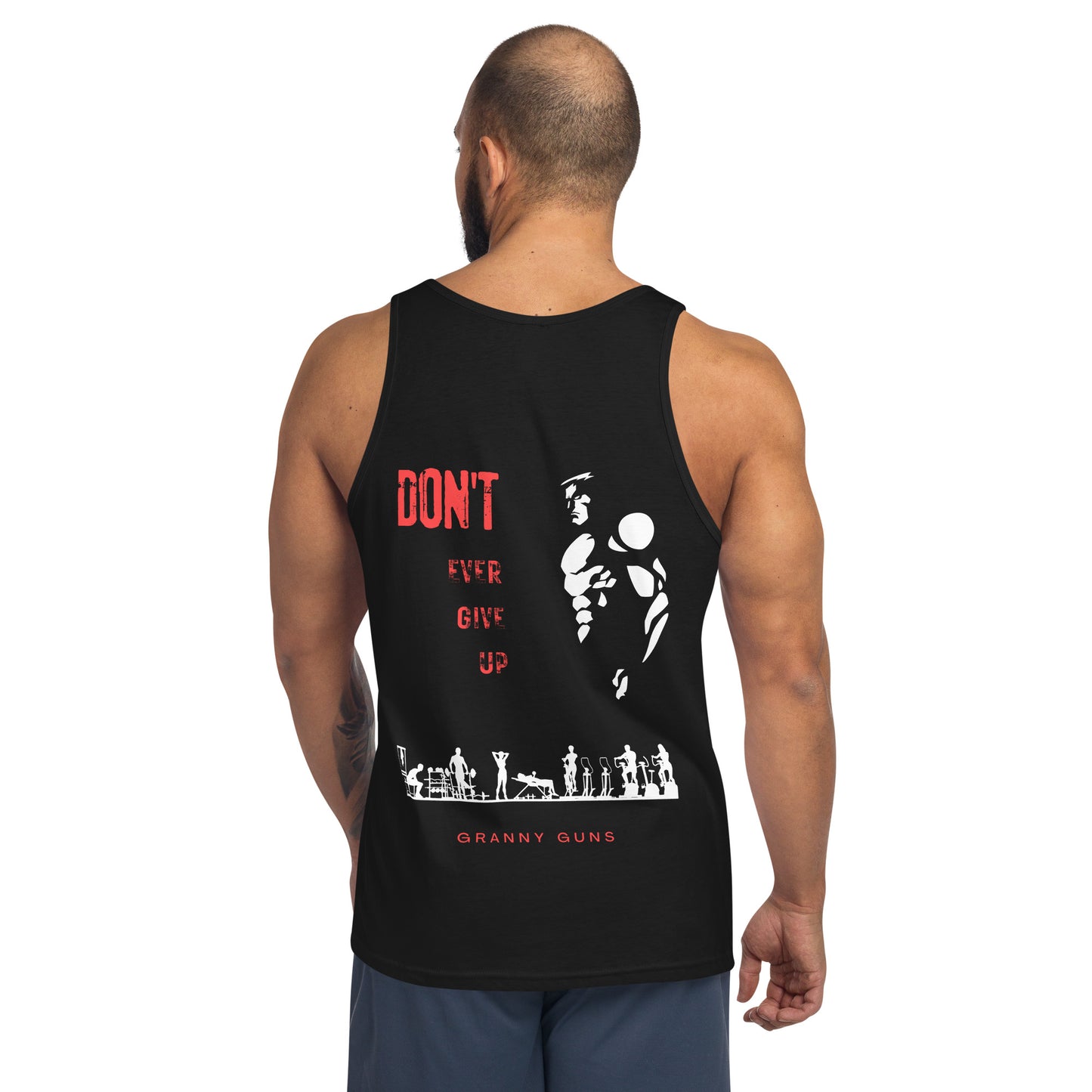 Never Give Up Unisex Tank Top