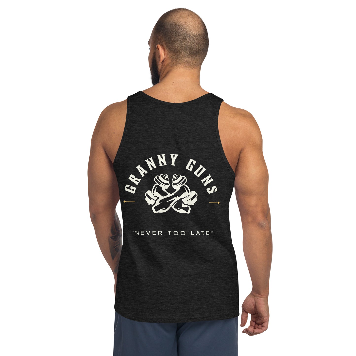 Never Too Late Unisex Tank Top
