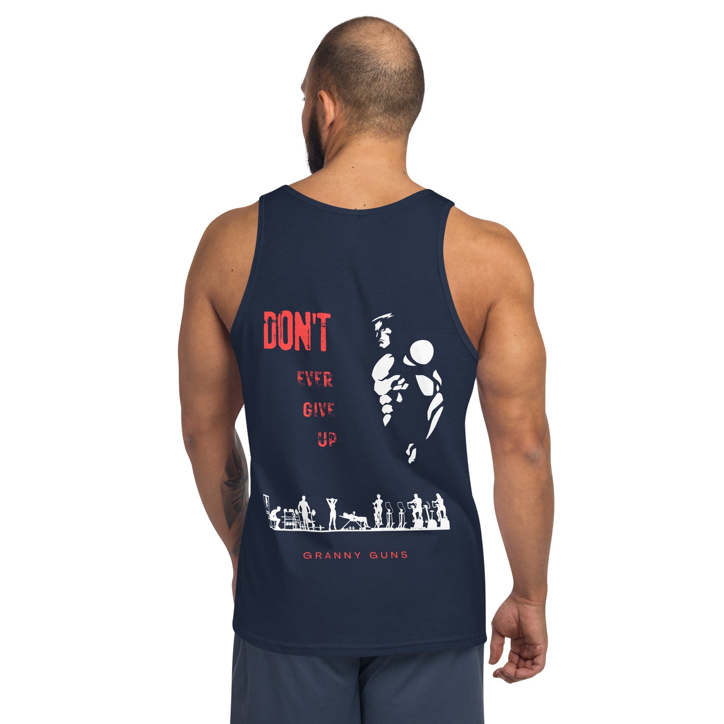 Never Give Up Unisex Tank Top