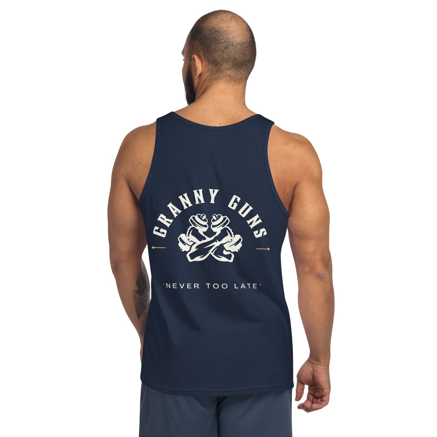 Never Too Late Unisex Tank Top