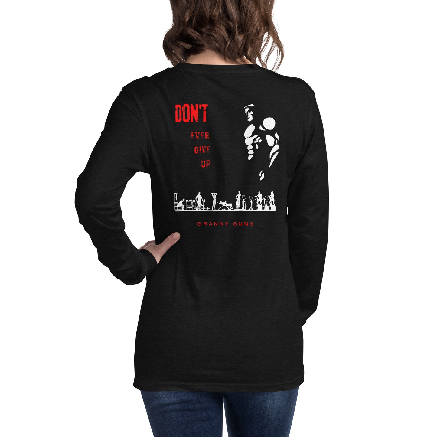 Never Give Up Unisex Long Sleeve Tee