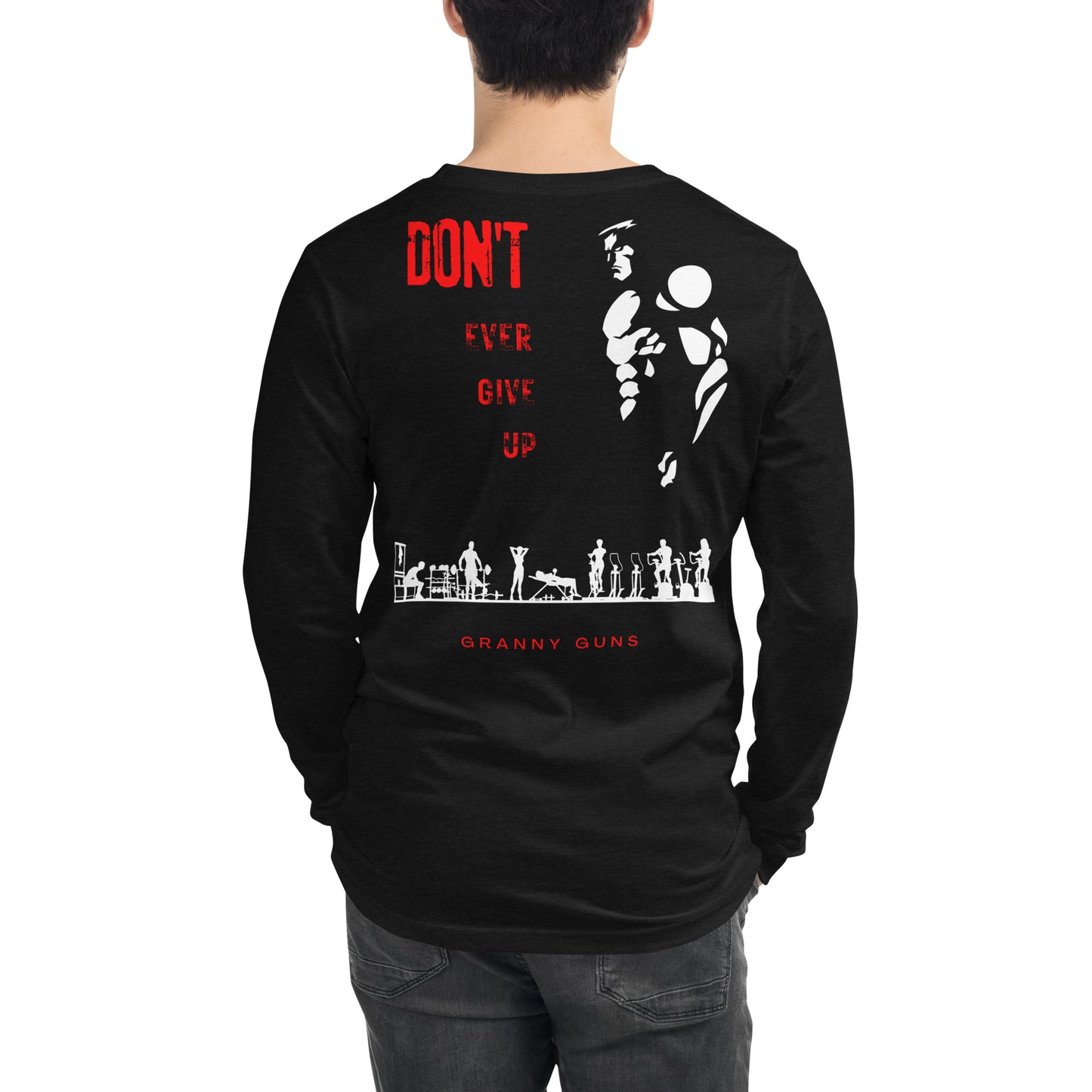 Never Give Up Unisex Long Sleeve Tee