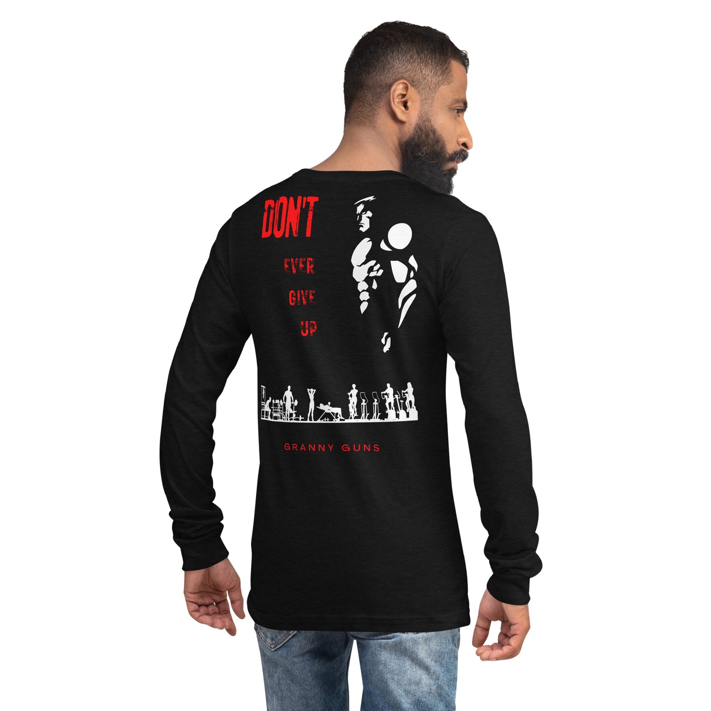 Never Give Up Unisex Long Sleeve Tee