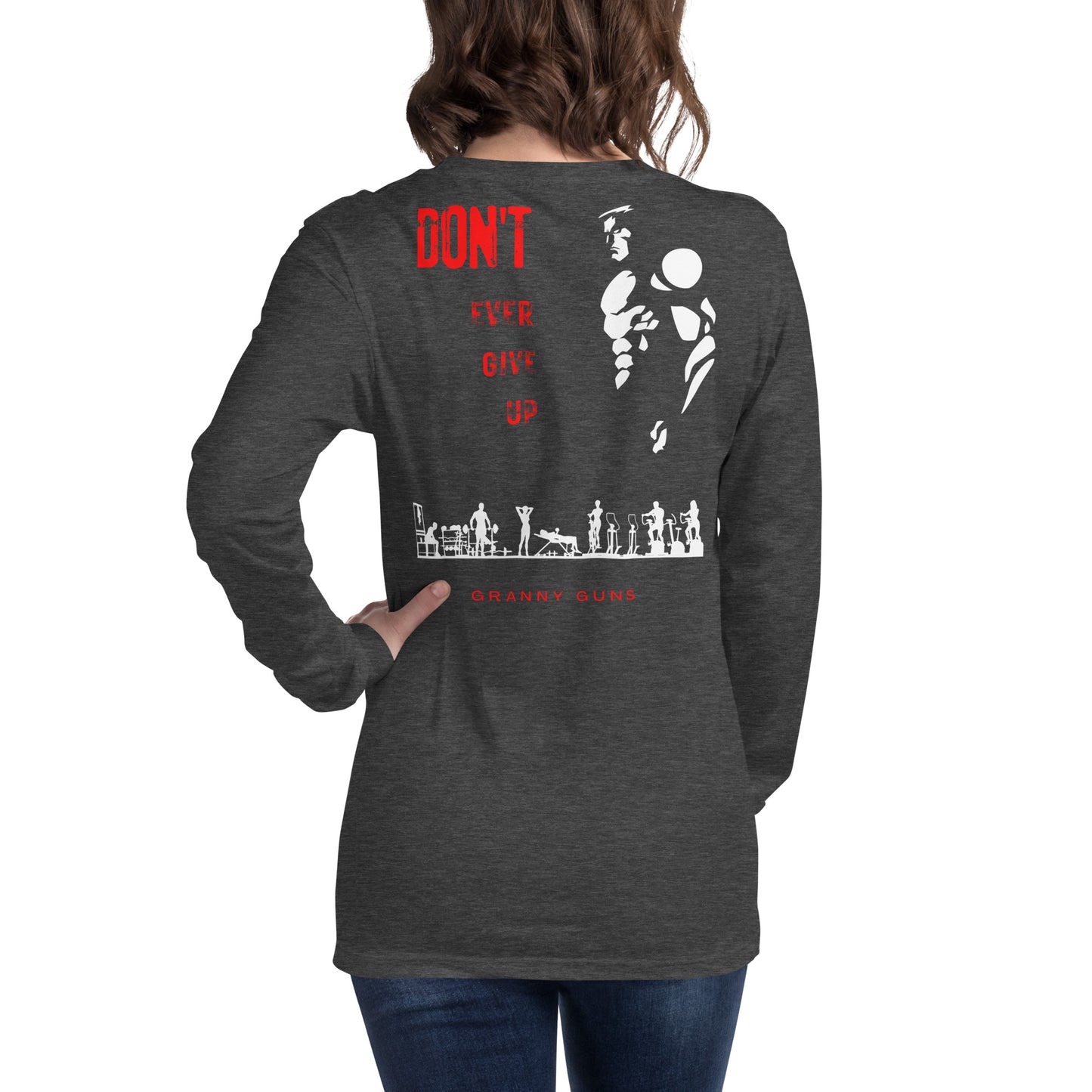 Never Give Up Unisex Long Sleeve Tee
