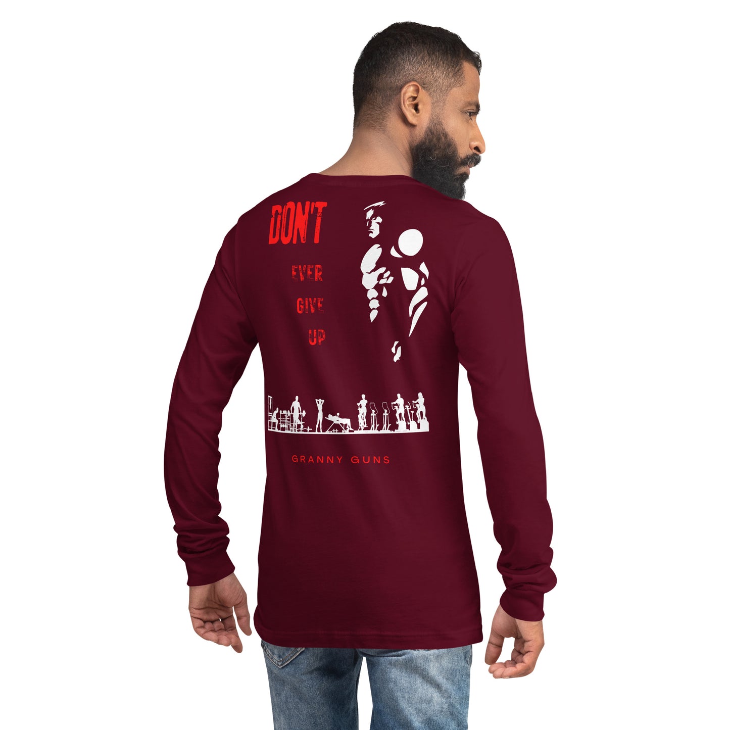 Never Give Up Unisex Long Sleeve Tee
