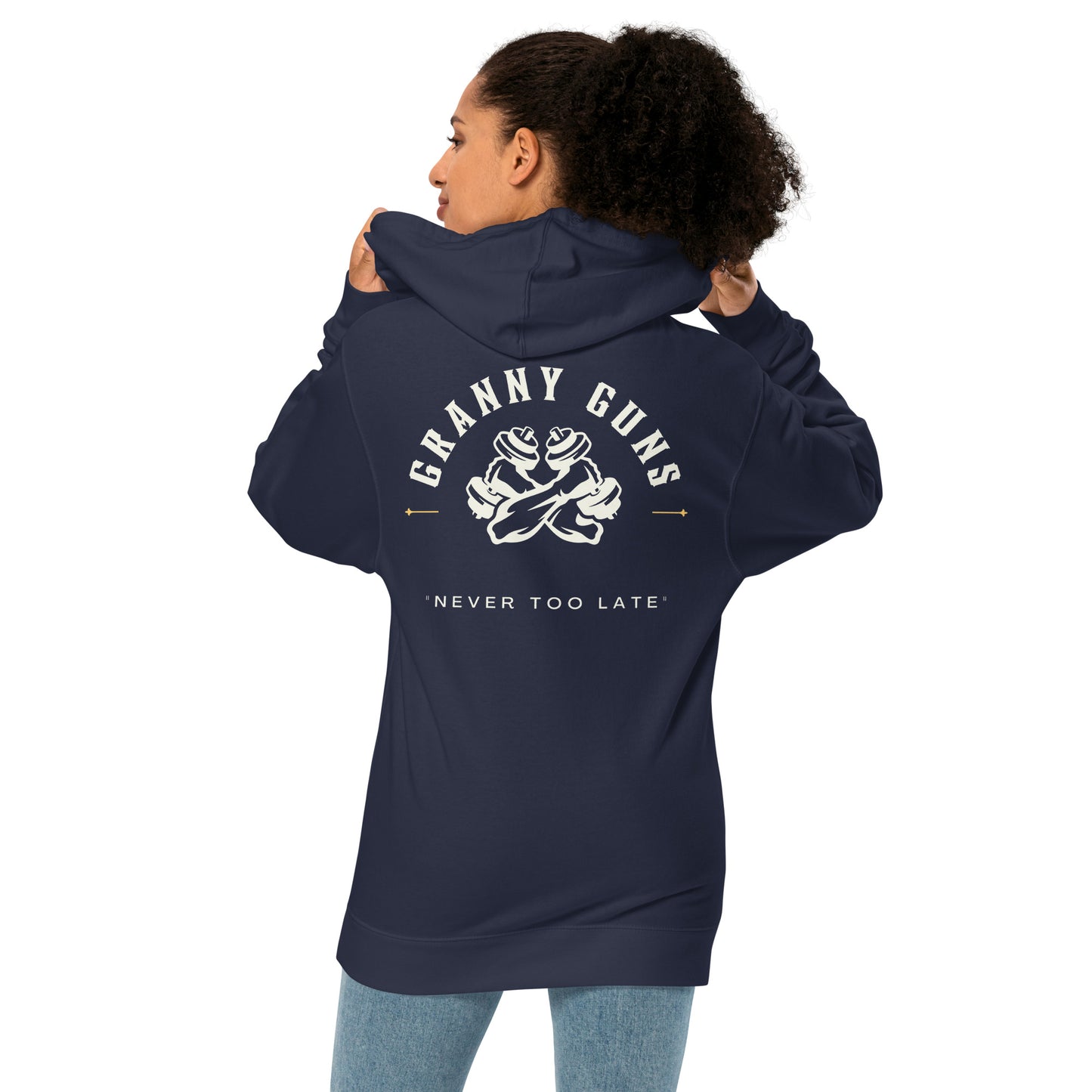 Never Too Late Unisex Midweight Hoodie