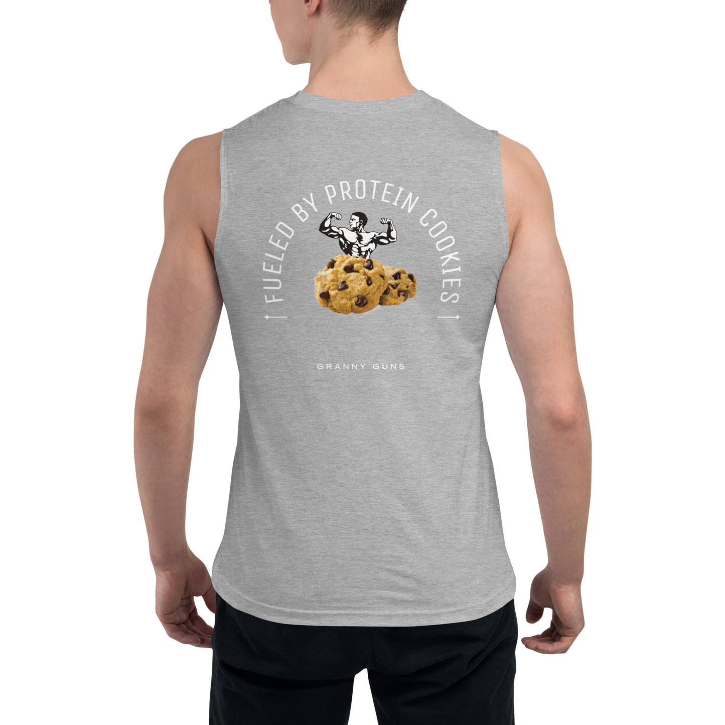 Fueled by Protein Cookies Unisex Muscle Shirt