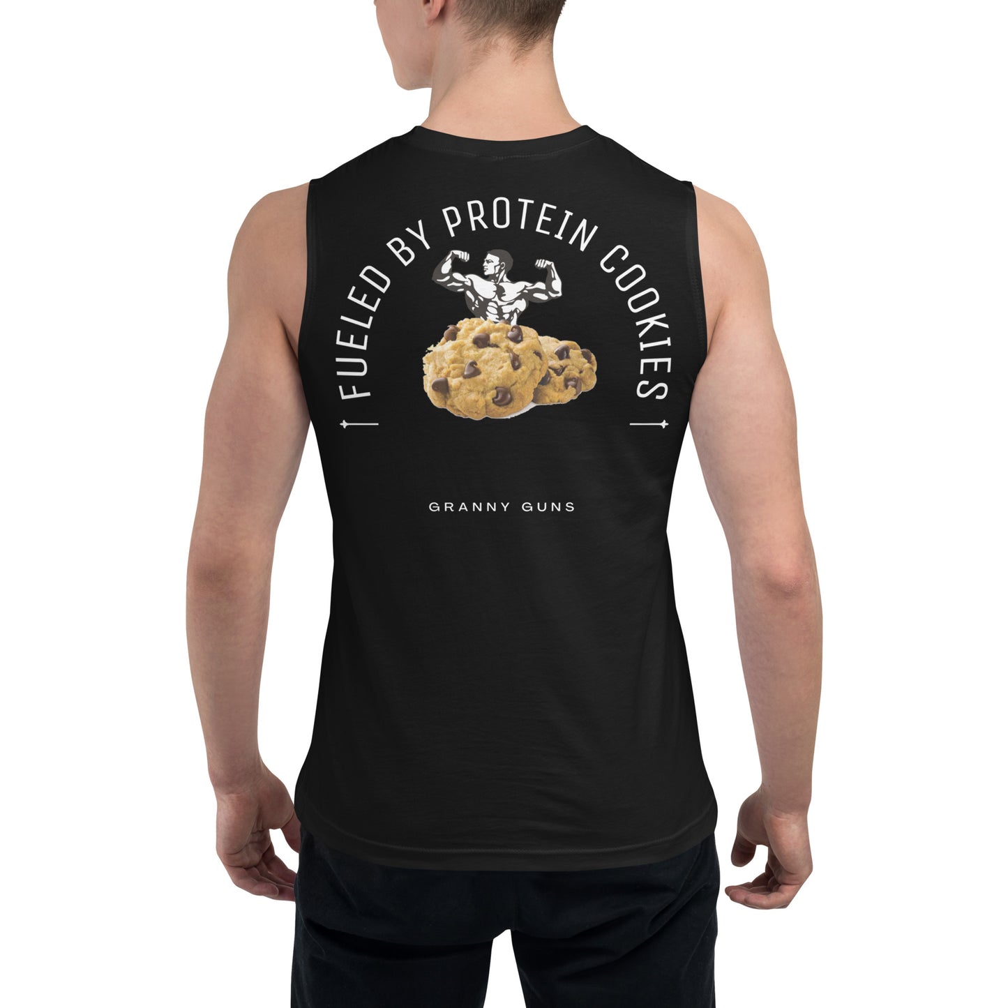 Fueled by Protein Cookies Unisex Muscle Shirt