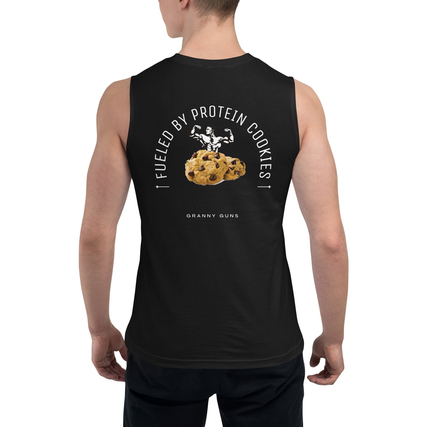 Fueled by Protein Cookies Unisex Muscle Shirt