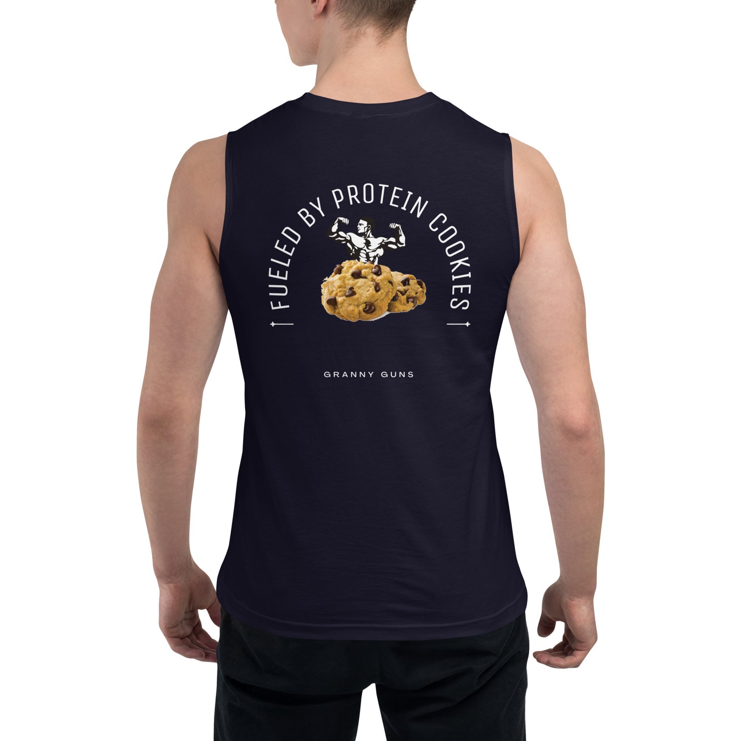 Fueled by Protein Cookies Unisex Muscle Shirt